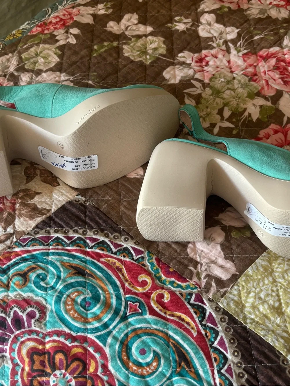 Wonder’s Leather “”Lack Aura Slingback”-NWOB-Size 37